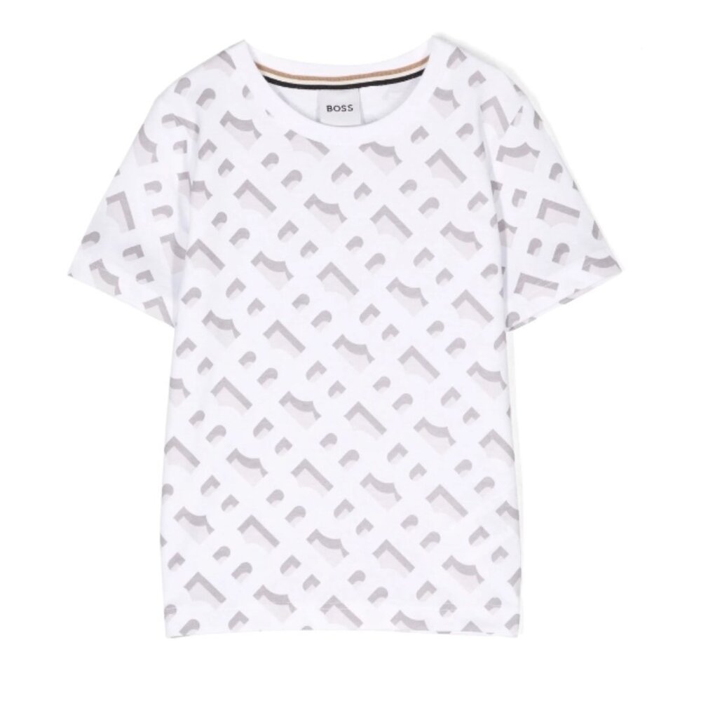 Boss kidswear logo print cotton tshirt short sleeve size 5 Brand new with tags